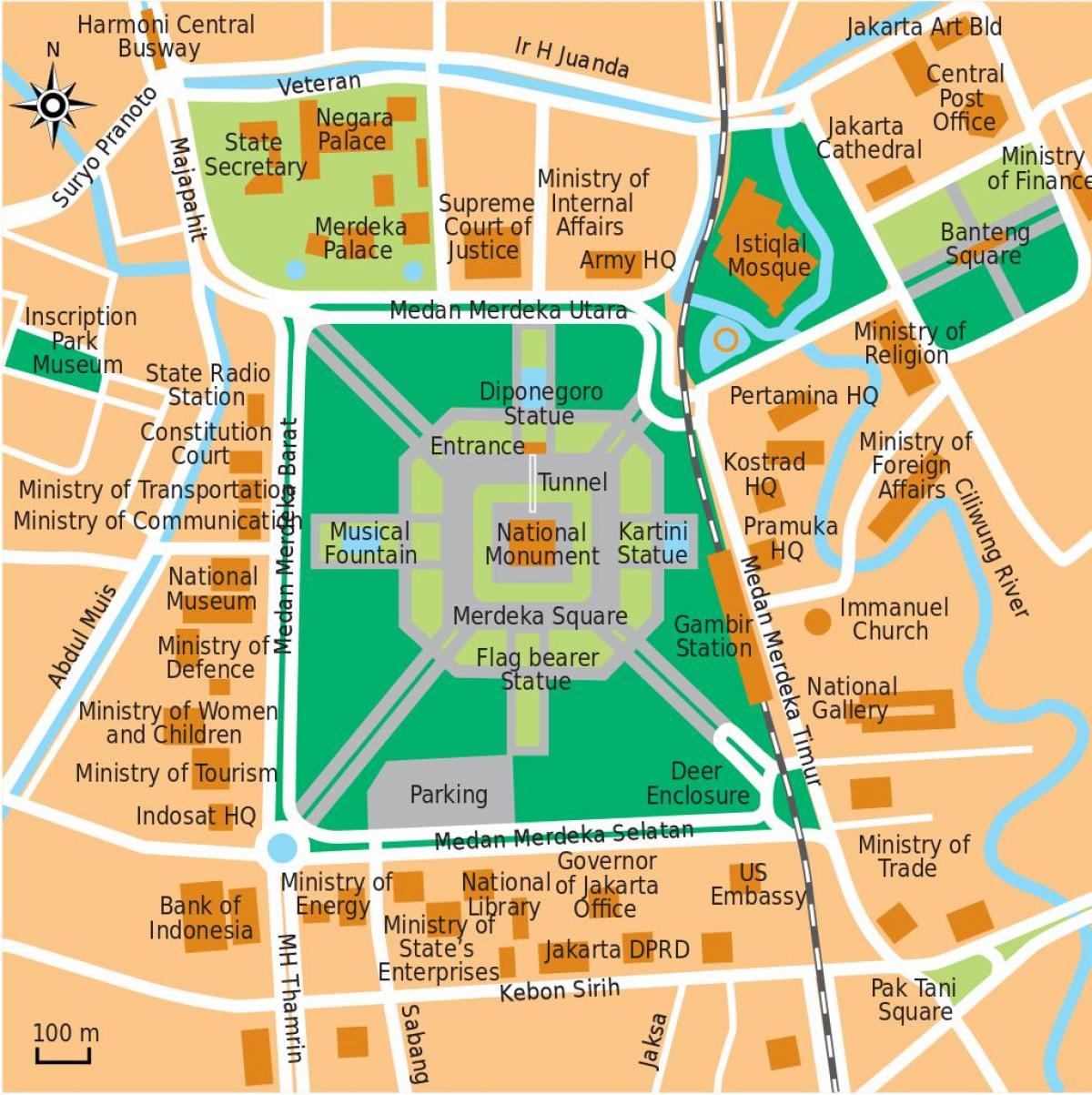 mapa do office Jacarta