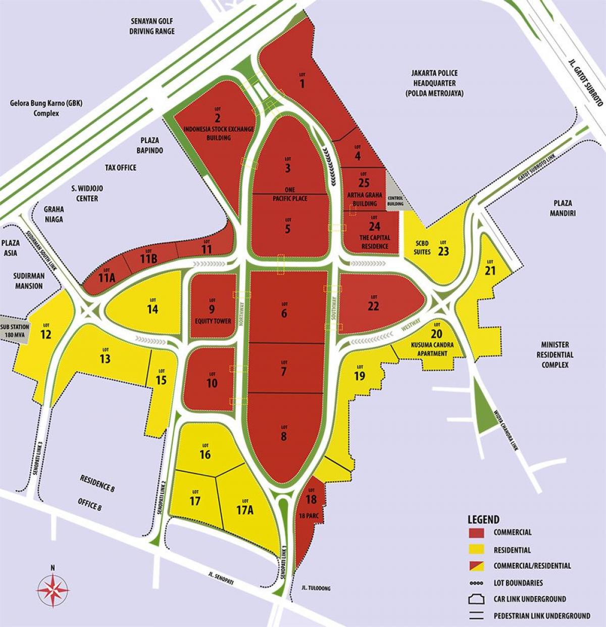 mapa de scbd Jacarta