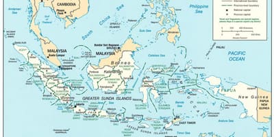Jacarta, indonésia mapa