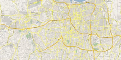 Mapa de Jacarta estrada